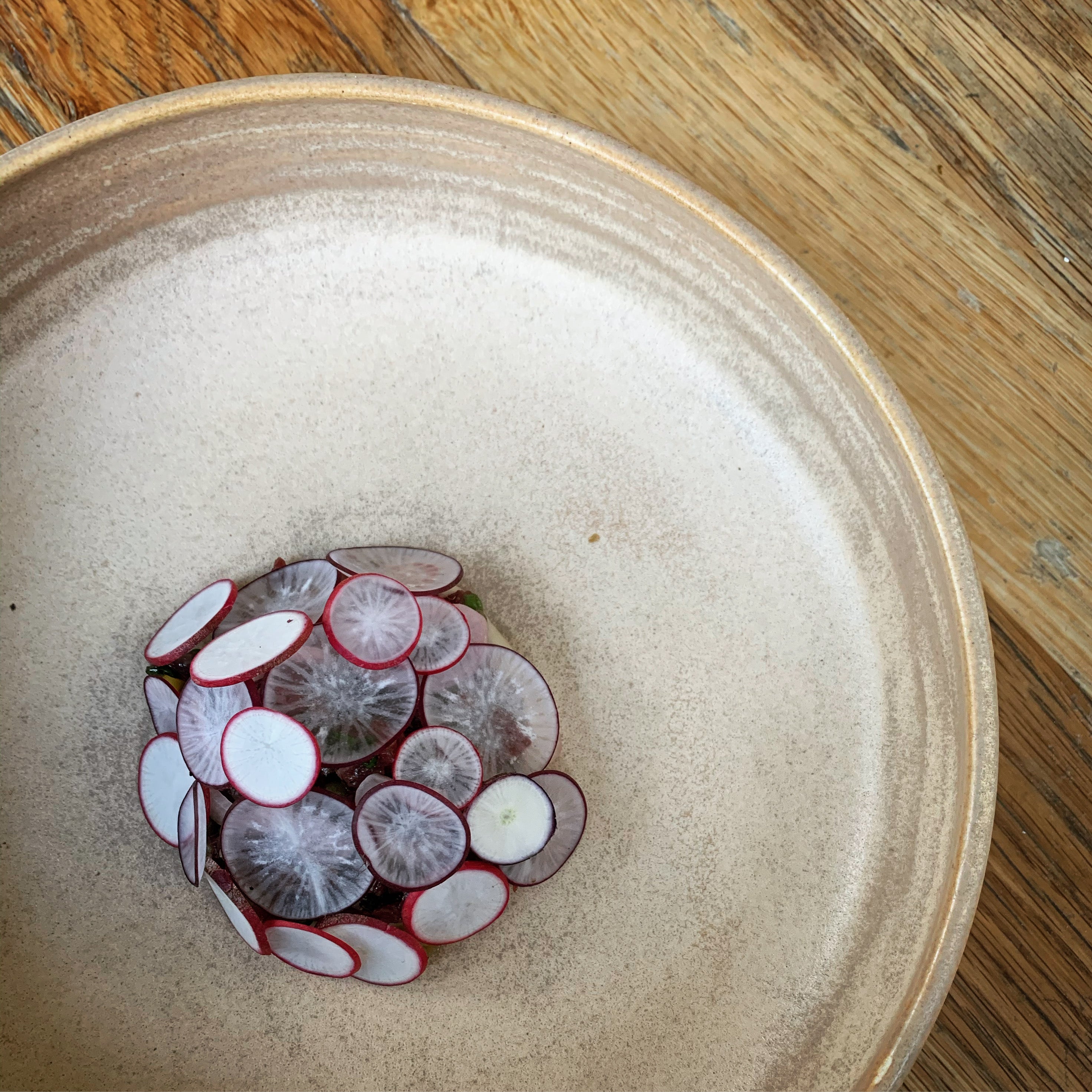 GRIT AT RAES ON WATEGOS CHEF JASON SAXBY LOCAL PRODUCE MOREL RADISH